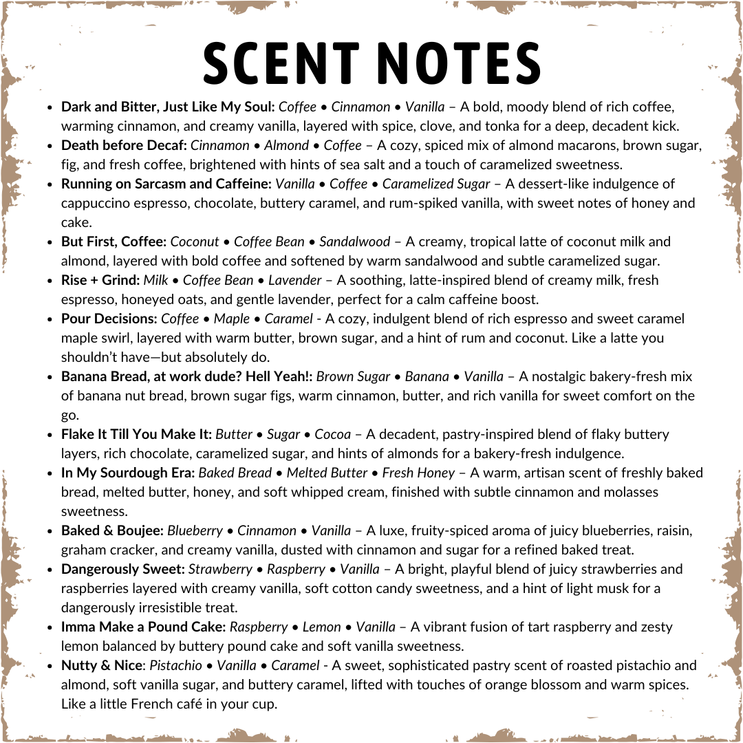 Coffee Shop Scent Samples