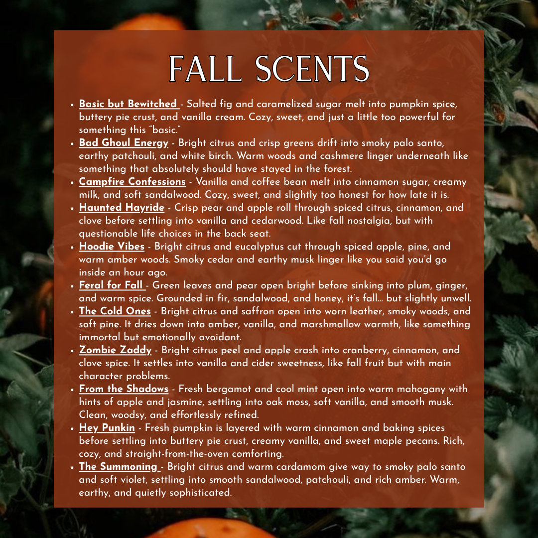 Fall Scent Samples