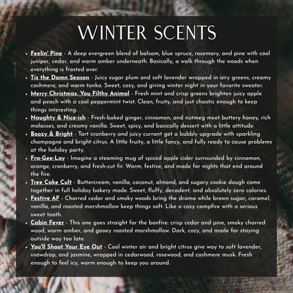 Winter Scent Samples